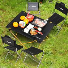 Xuất khẩu Hàn Quốc cắm trại ngoài trời nhỏ gấp bàn hàng không ánh sáng hợp kim nhôm cầm tay bàn picnic bán buôn Ghế gấp