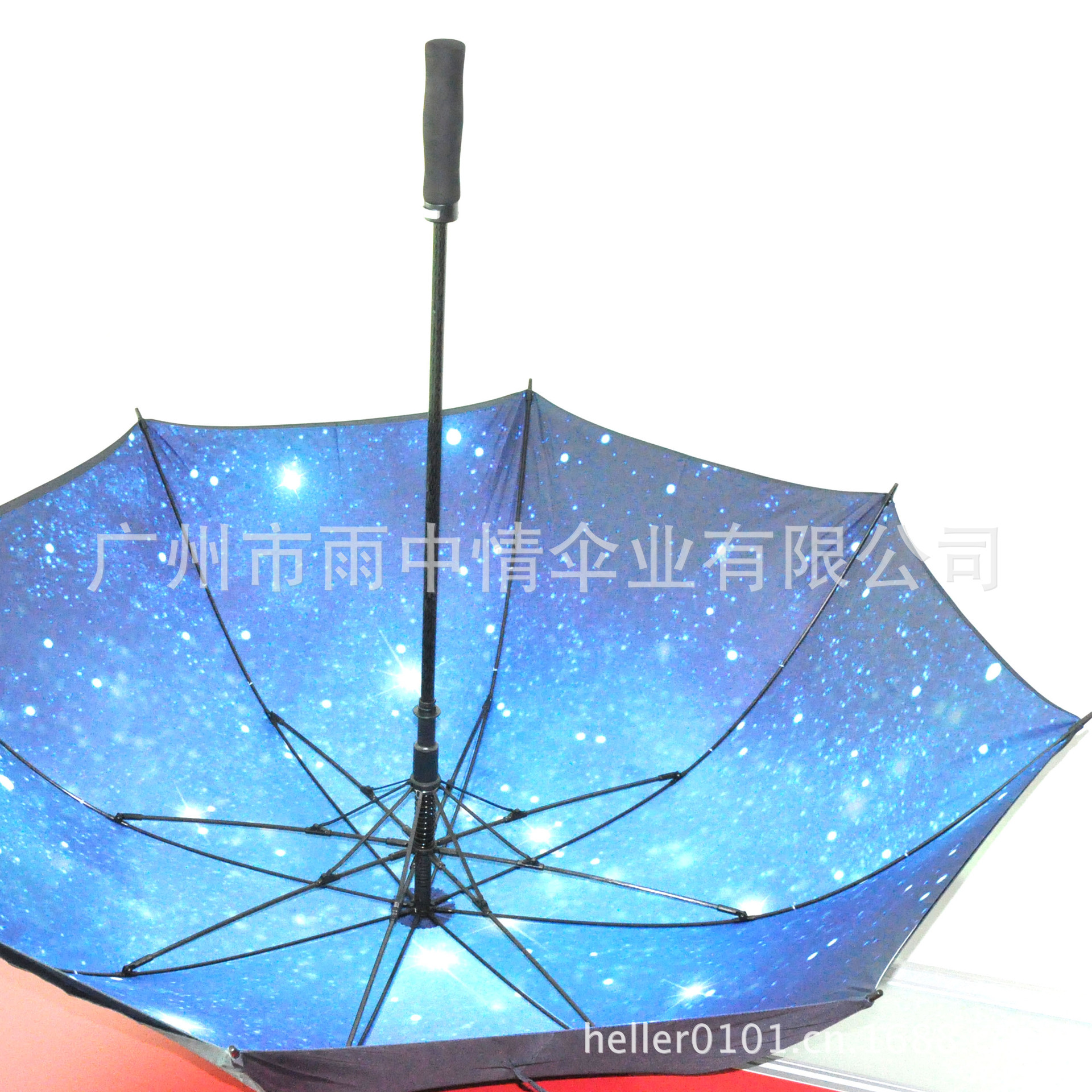 【天空下的雨伞! 房地产商定制双层伞面满版星