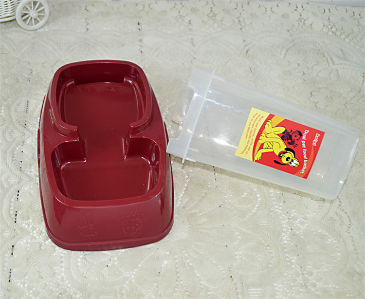 【宠物用品 优质塑料宠物喂水器 自动喂食器 带