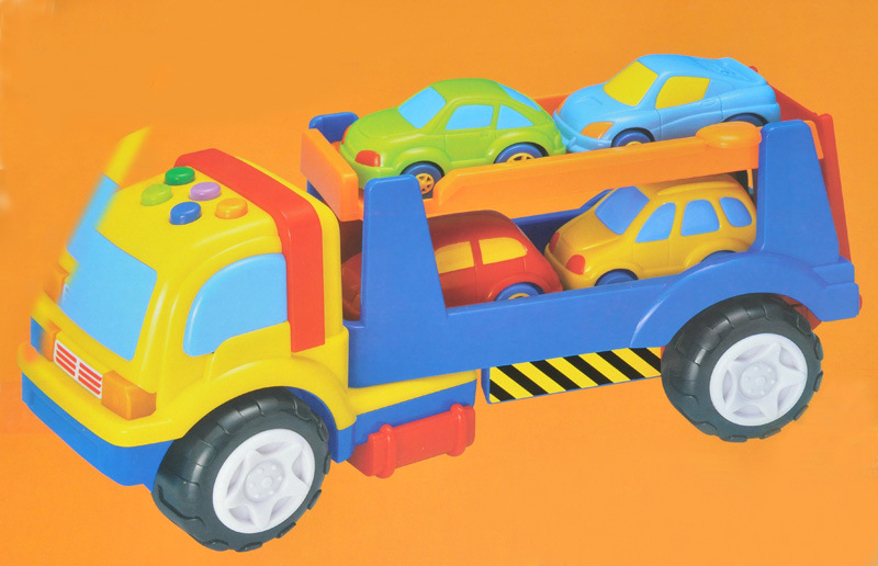 OS运输工程车套装 多种声音 带灯光宝宝玩具车