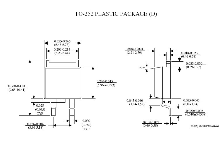 3 ams1117cd-3.3v to252 ams稳压芯片 原装进口正品