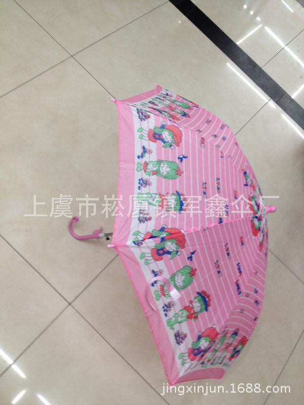 【厂家直销2013新款儿童花伞 供应长柄儿童雨