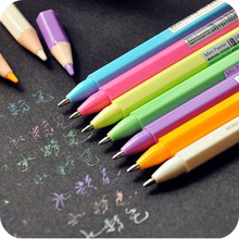 小清新画笔造型 迷你水彩笔 创意彩色糖果色水粉笔 粉彩笔批发 5g