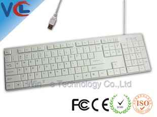 白色巧克力键盘 有线usb 键盘厂家直供 办公室质量好键盘