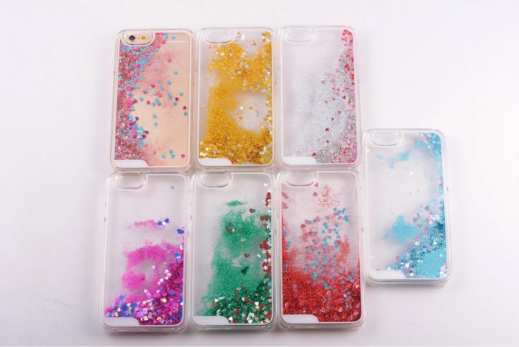【苹果 iPhone6 4.7寸 手机壳:液体透明星星流沙