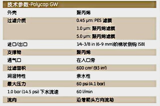 英国Whatman6714-6004Polycap GW囊式过滤器POLYCAP GW 0.45 PES 1/PK