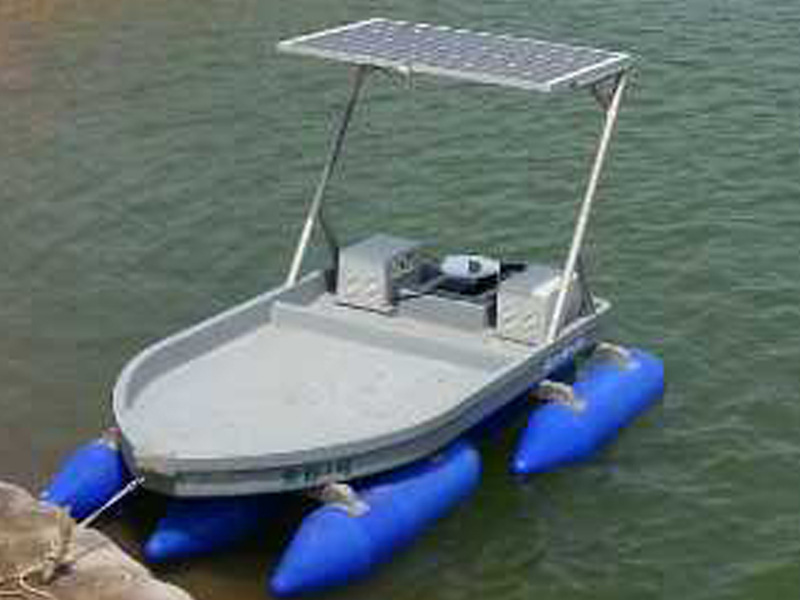 太阳能动力渔船 光伏驱动推进小船 电视台专题产品
