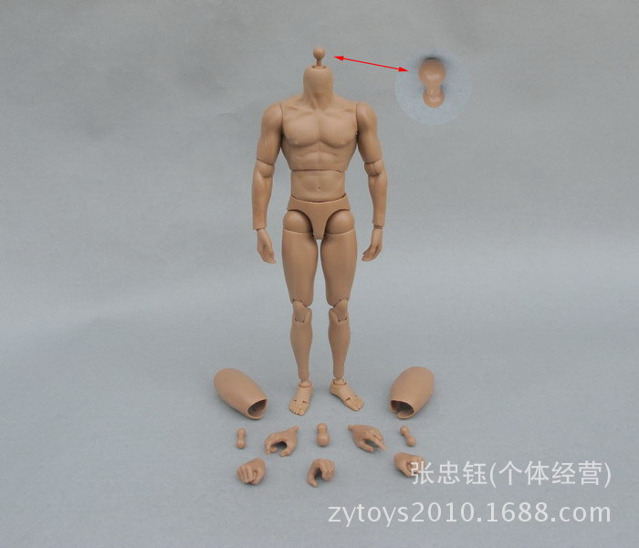 1:6 肌肉素体 新款加强版 兵人素体 body 人偶 身体 包胶素体