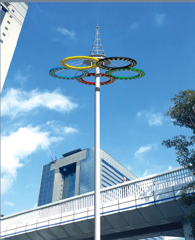 专业生产15米-40米广场升降式高杆灯 - 专业生