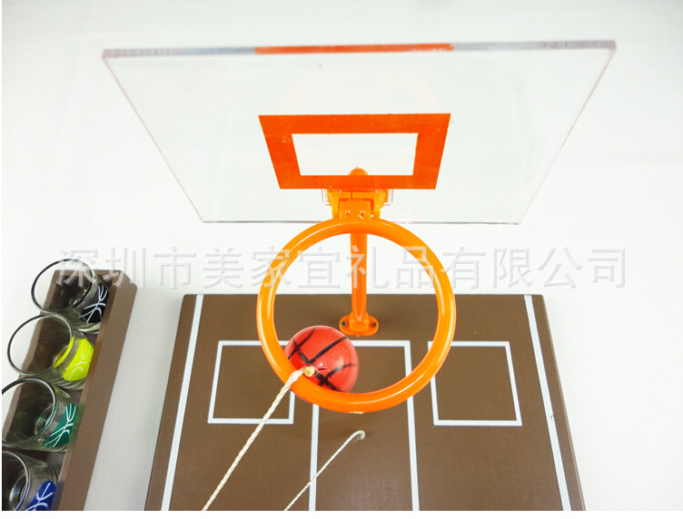 【迷你桌上篮球游戏 室内创意投篮机 喝酒游戏