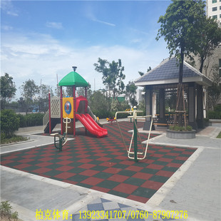 中山市幼儿园彩色操场橡胶地垫-块状-现浇皆有
