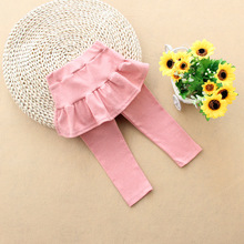 Mùa xuân trẻ em mặc phiên bản Hàn Quốc của váy trẻ em cô gái len kéo khung cotton cô gái bán buôn quần Culottes
