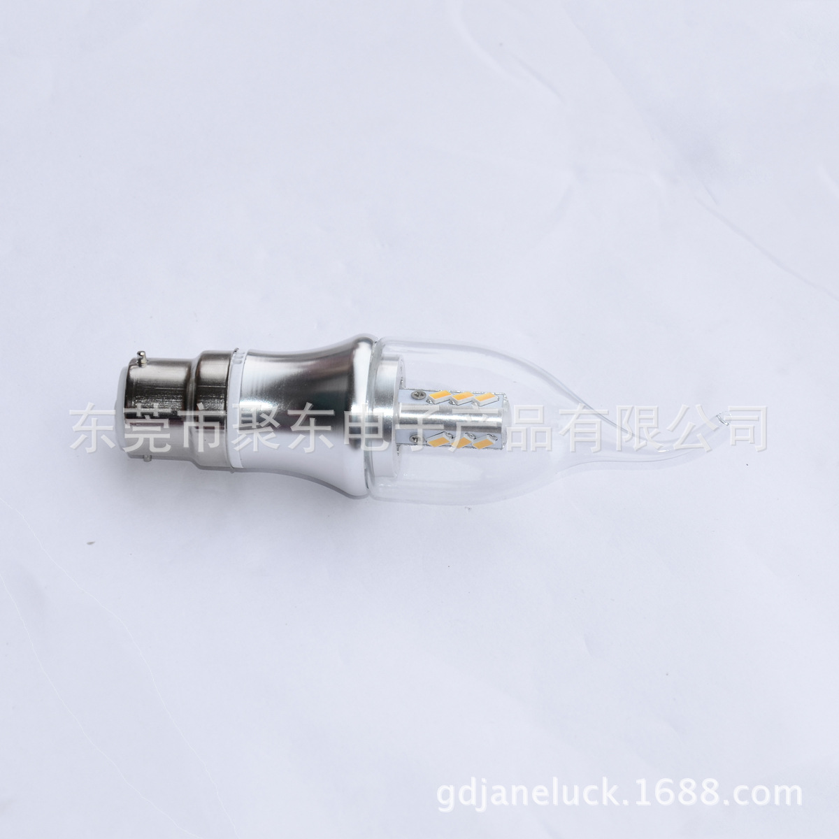 【LED蜡烛灯 水晶灯led灯 360度发光B22 5W