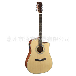 生产厂家供应批发AMOS木吉他40寸41寸单板民谣吉他DM-20CS
