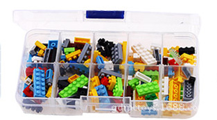 10格收藏盒 收納盒 積木盒透明塑料盒首飾盒整理盒工廠,批發,進口,代購