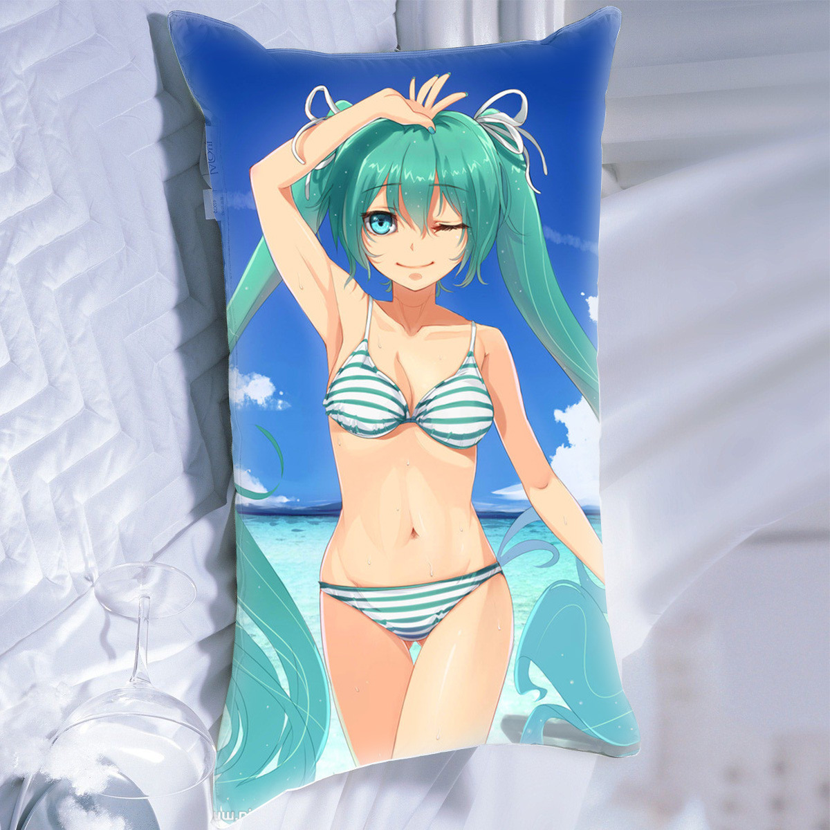 动漫等身抱枕枕头 性感比基尼美少女枕头 创意生日礼物 情人节图片_21