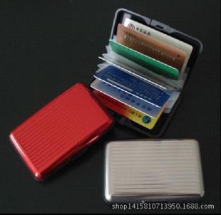 厂家大量生产定制欧美时尚防水防磁铝制卡包 名片夹  信用卡盒