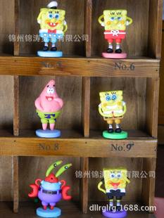 锦龙陶艺 软陶摆件 海绵宝宝 多款表情 厂家直发 支持