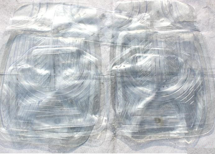 【加厚汽车通用脚垫塑料透明车垫PVC 防冻防