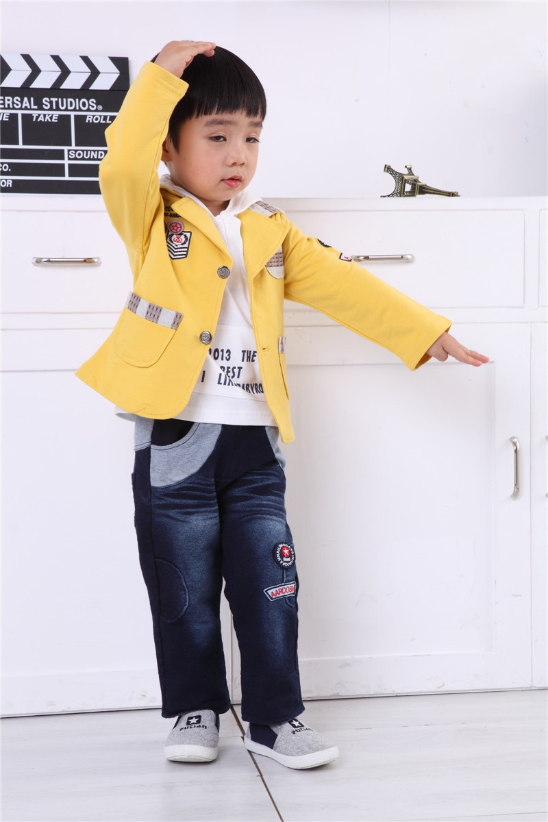 0-4岁男童宝宝套装 童装2015秋季韩版新款 儿