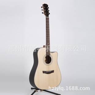 厂家直销AMOS(阿莫斯）品牌41寸玫瑰木云杉单板民谣吉他AT-300CS