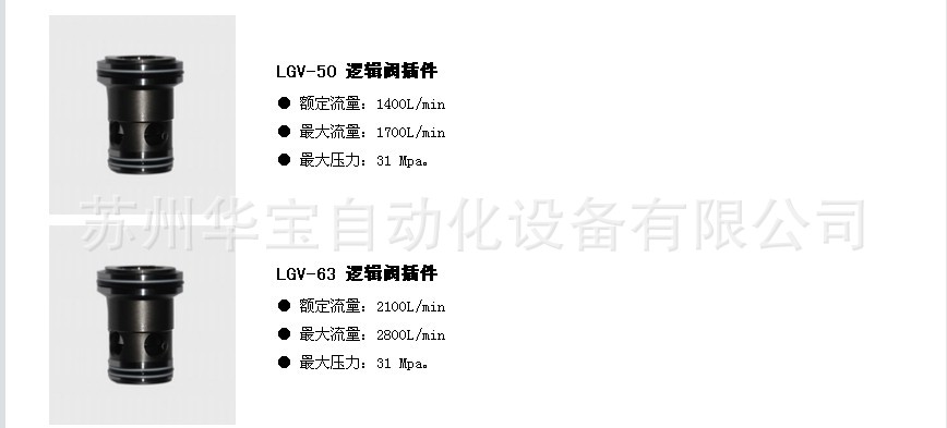 【LGV-50 逻辑阀厂家直销,LGV-63 逻辑阀插件