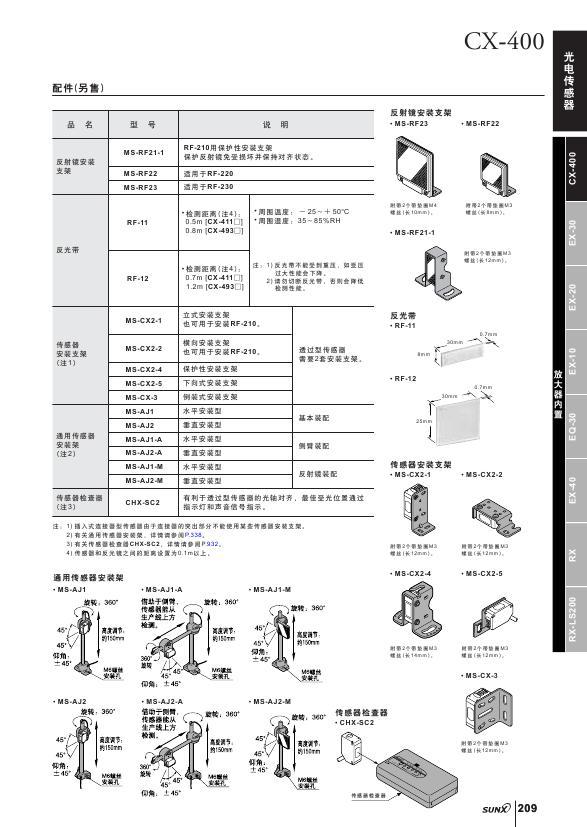 松下神视光电传感器cx-411a-p-c05