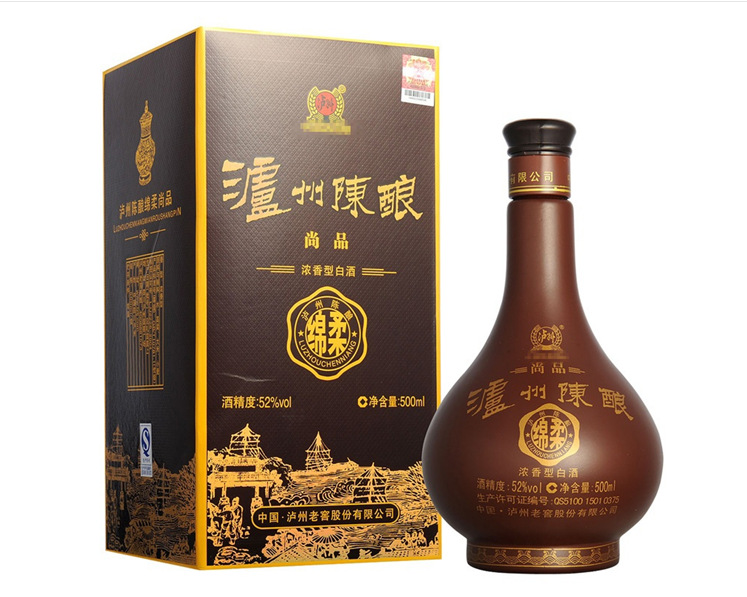 白酒 泸州老窖 52度 泸州陈酿尚品 52度浓香型500ml