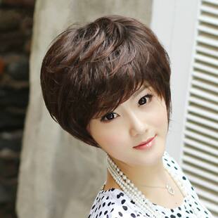 中老年假发 中年妈妈 女士假发短发新款女 假发套 发型女 假头发