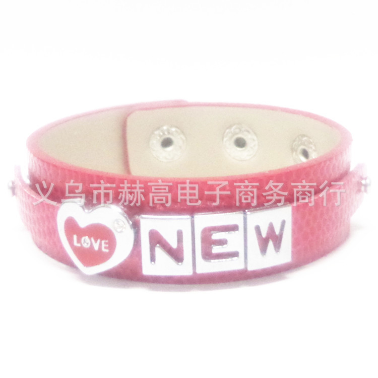 泰国明星腕带  " 【品名】:new 手链 【颜色】:海蓝色 白色 红色 粉色