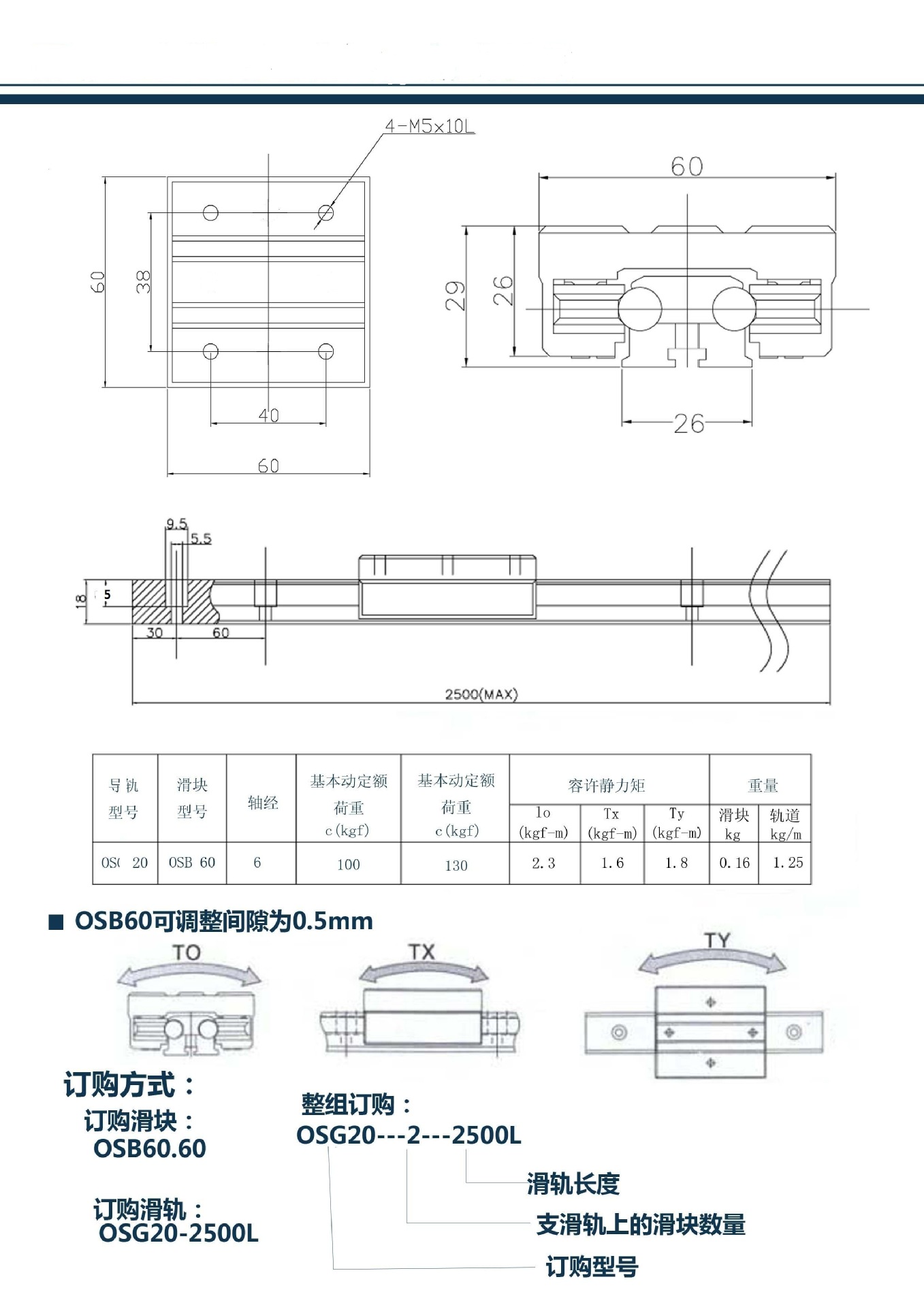 外置双轴心高速滚轮导轨lgd6 lgd1