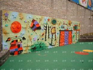 软体攀岩 幼儿园攀爬墙 儿童体能锻炼 木制攀岩海洋动物儿童乐园