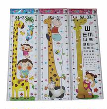 2014韩版身高贴儿童卧室幼儿园卡通身高尺贴