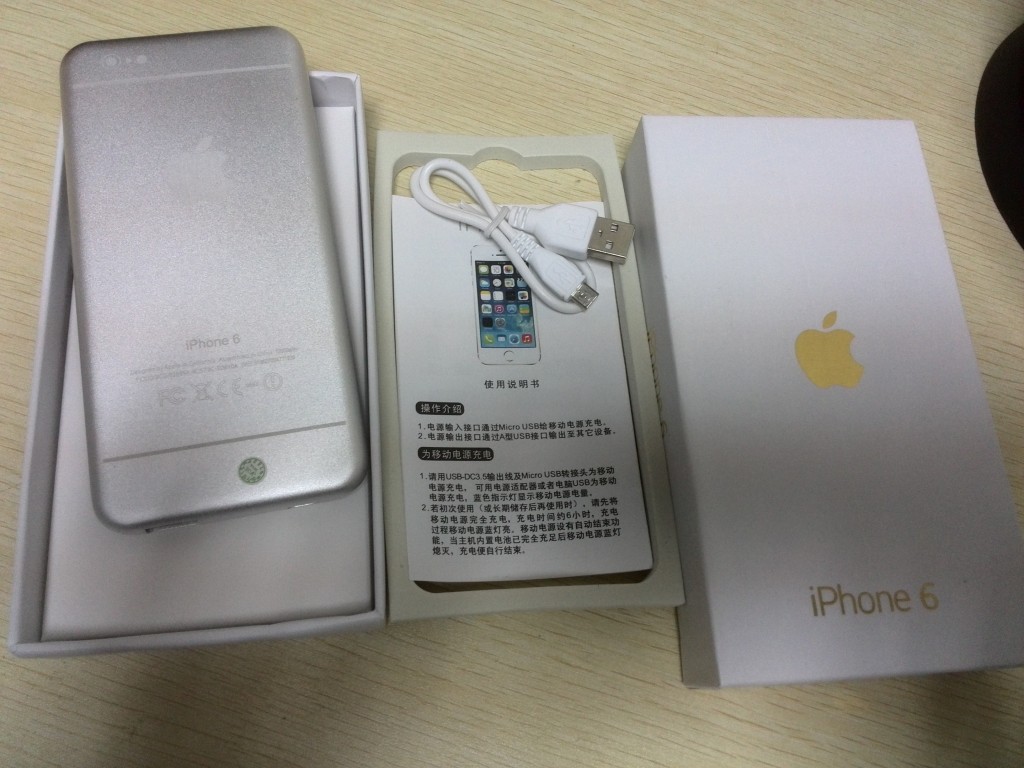 【苹果6S超薄聚合物移动电源13800毫安智能