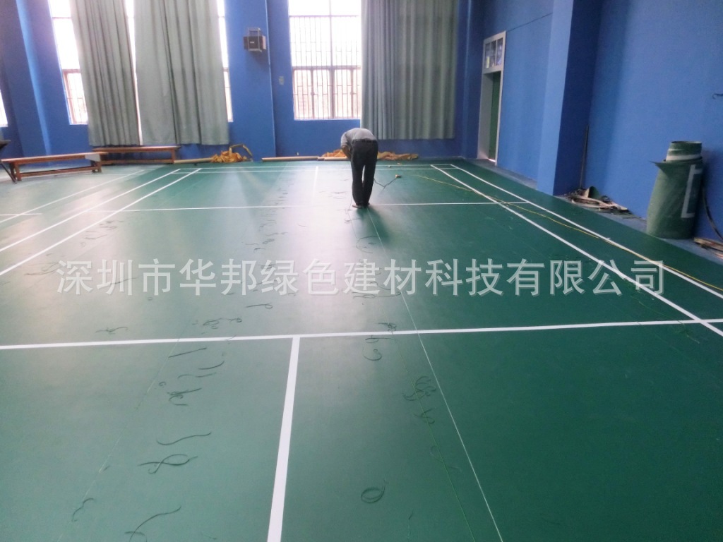 廣東優(yōu)質羽毛球場地膠  羽毛球運動PVC塑膠地板