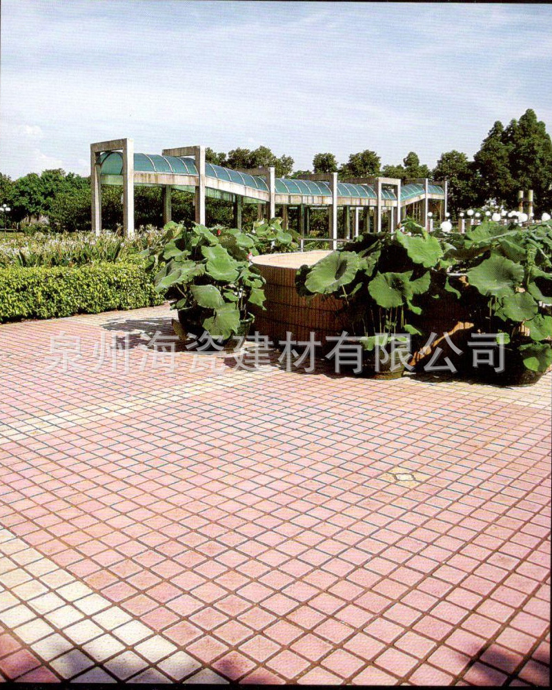 厂家直销 广场砖 导向砖 防滑 盲用 108x108mm 白色导向 hd0840