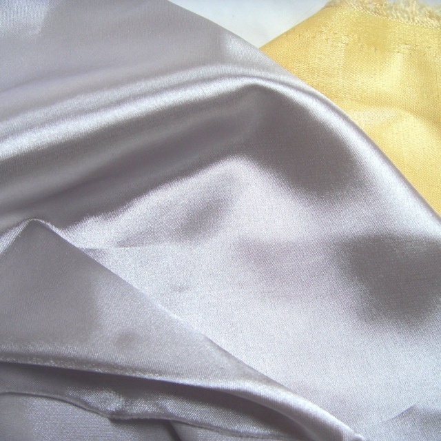 热卖色丁仿真丝亮缎布料 瑜伽服婚纱礼服面料diy手工布料