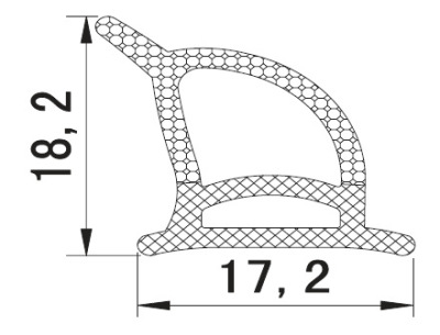 sand profile德国申波菲勒软胶三元乙丙橡胶密封胶条d2 903