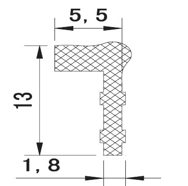 sand profile德国申波菲勒软胶三元乙丙橡胶密封胶条d2 925