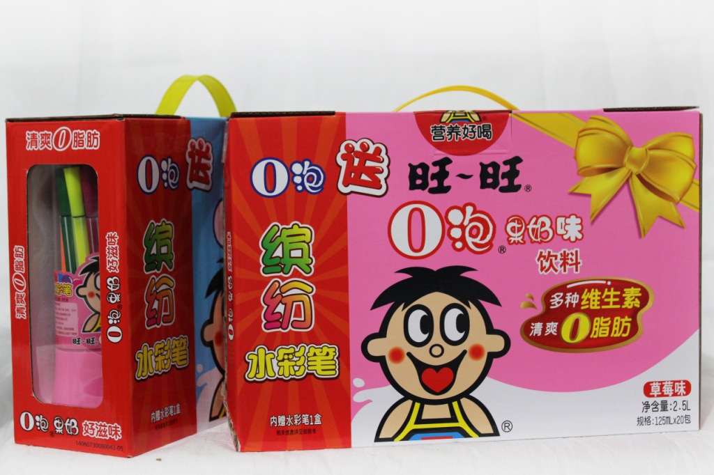 批发供应旺旺o泡果奶味饮料125ml 1提起