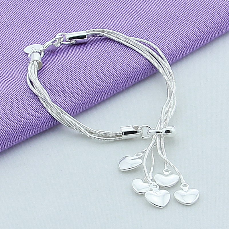 1 Piece Fashion Heart Shape Alloy Plating Womenu0027S Bracelets