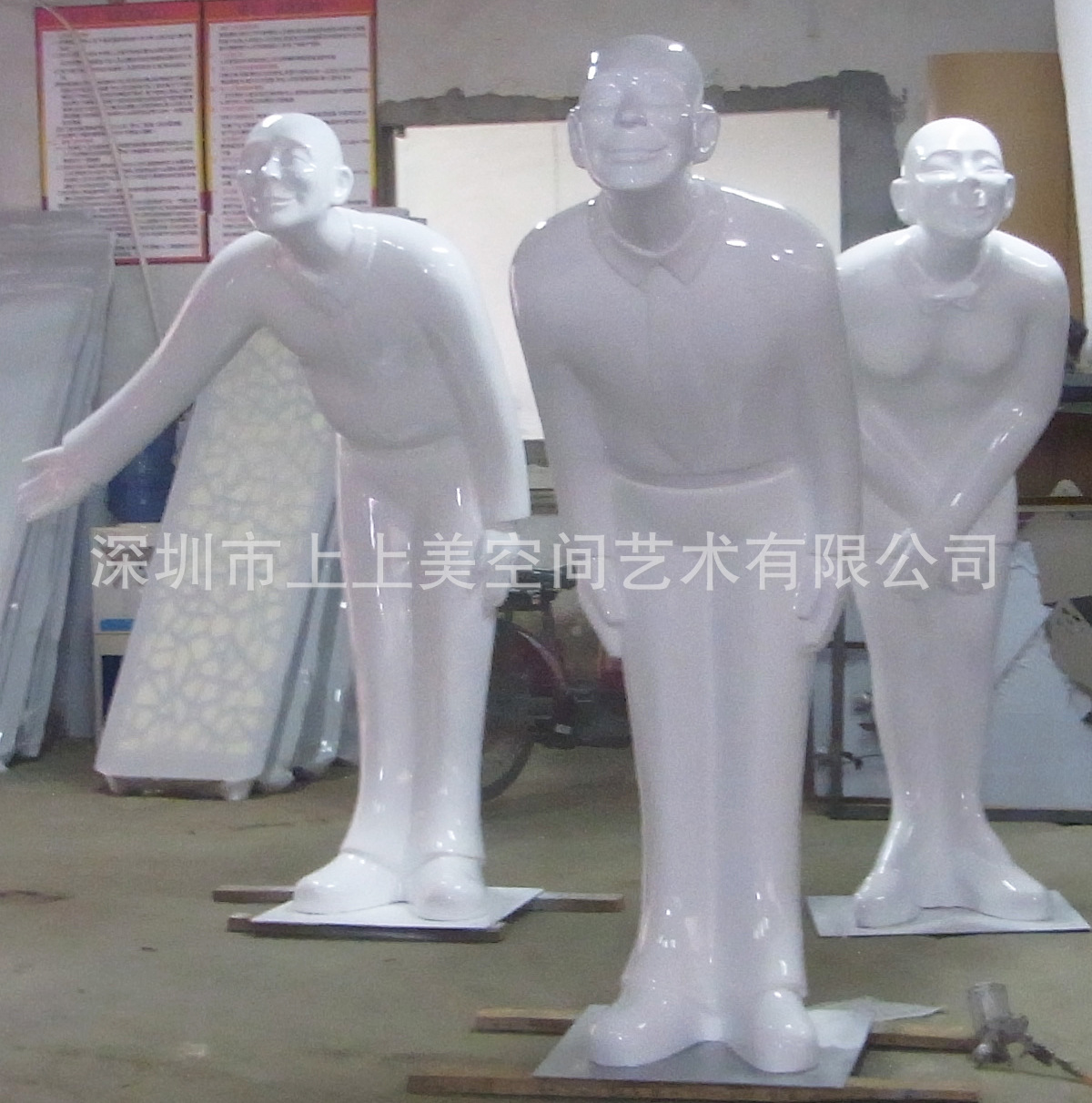 【大型户外迎宾雕塑摆件 欢迎手势迎宾雕塑 白