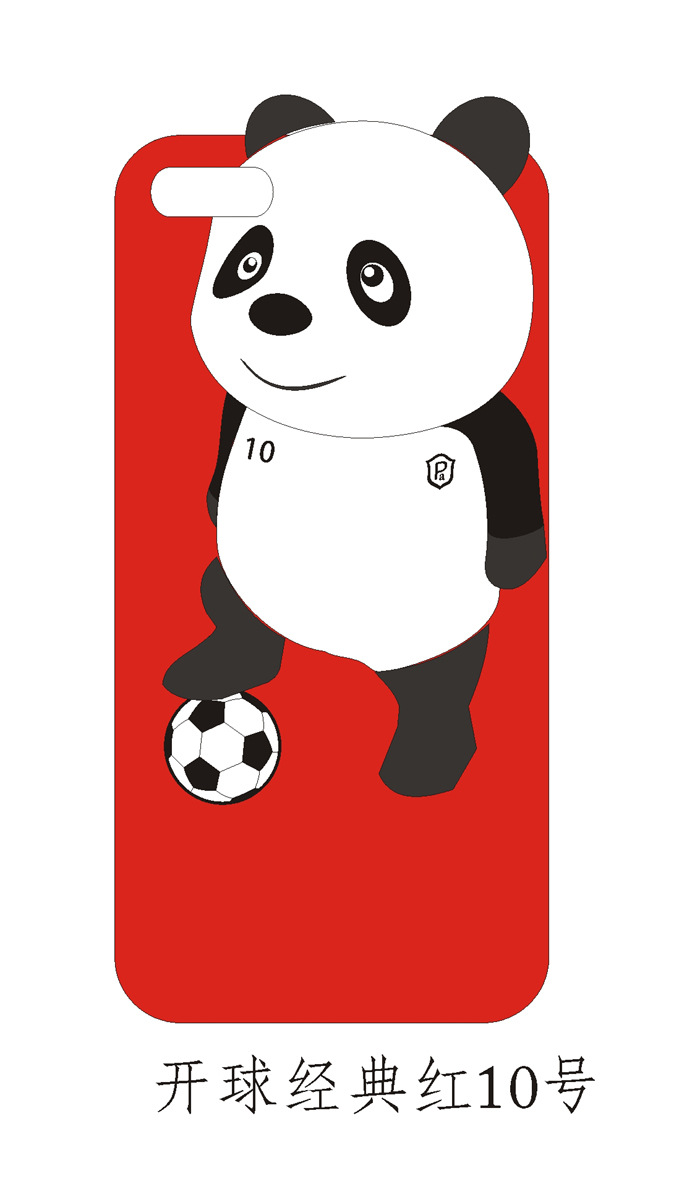 【一件代发 新款足球熊猫 iPhone5\/5S手机壳 香