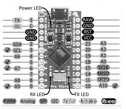 arduino leonardo pro micro pro mini usb