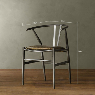新款创意铁艺复古办公椅子  支持定做美式风格咖啡椅子 铁艺餐椅