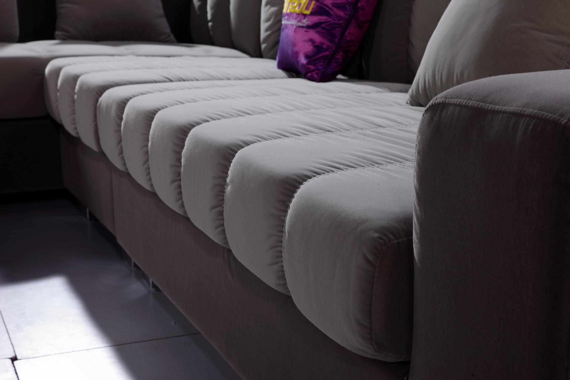 布艺沙发厂家直销 现代休闲转角小户型布沙发 简约客厅家居组合