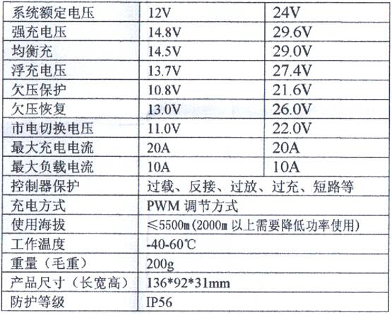 【厂家供应独款10A太阳能市电互补控制器一体