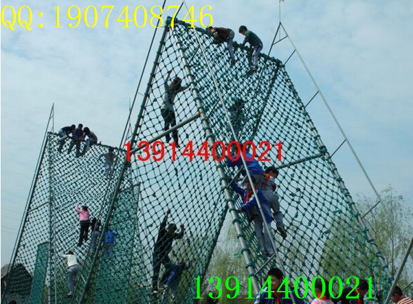 手工编织 彩色攀爬网 儿童攀爬网 学校体能训练网 游乐园攀爬网
