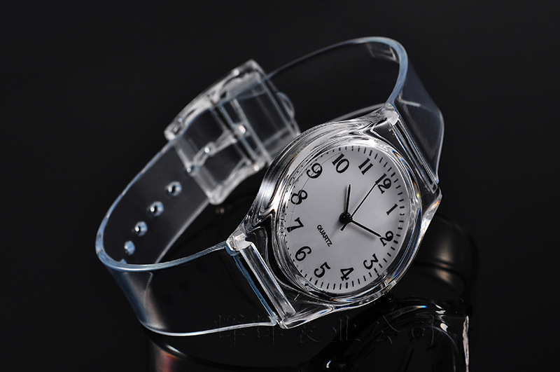 【厂家直供 阴阳八卦太极图手表 塑胶透明手表