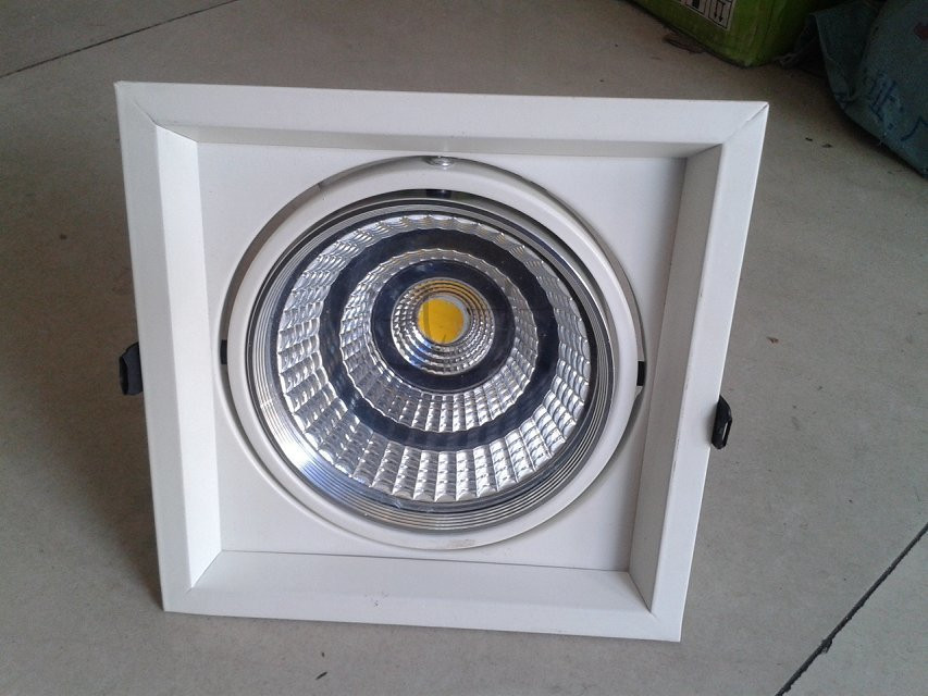 【正品单头豆胆灯LED格栅灯9W12W嵌入式斗